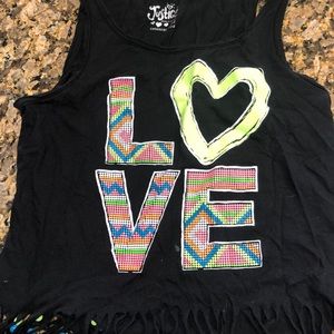 Justice girls summer tank top. Size 14
